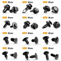 GRC-33 240PCS Bumper Retainer Clips Car Plastic Rivets Fasteners Push Retainer Kit Most Popular Sizes Auto Push Pin Rivets Set -Door Trim Panel Fender Clips for GM Ford Toyota Honda Chrysler image 4