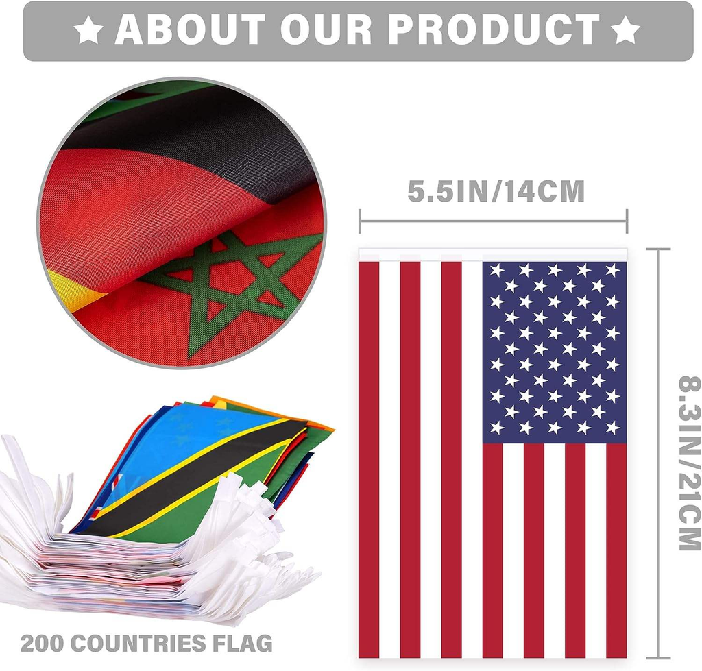 Bunting banner dimensions