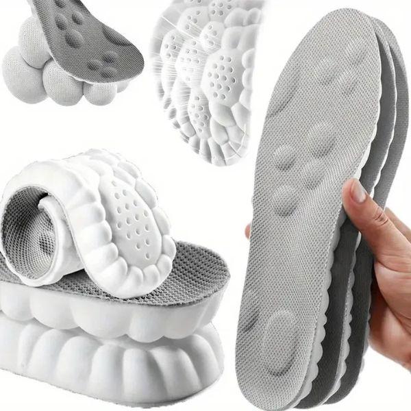 1 Pair of 4D Memory Sponge Insoles with Shock Absorbing Function & Cushioning Technology for Enhanced Comfort