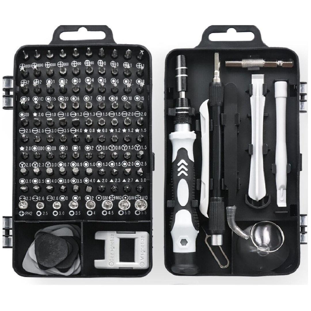 Precision Screwdriver Kit 115pcs - Hand Removal Tool Kit for Computer, Smart Phone, Watch Repairing, Includes 115 Bits