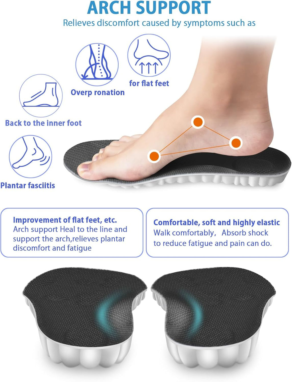 4D Memory Foam Insoles