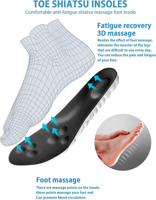 1 Pair of 4D Memory Sponge Insoles with Shock Absorbing Function & Cushioning Technology for Enhanced Comfort
