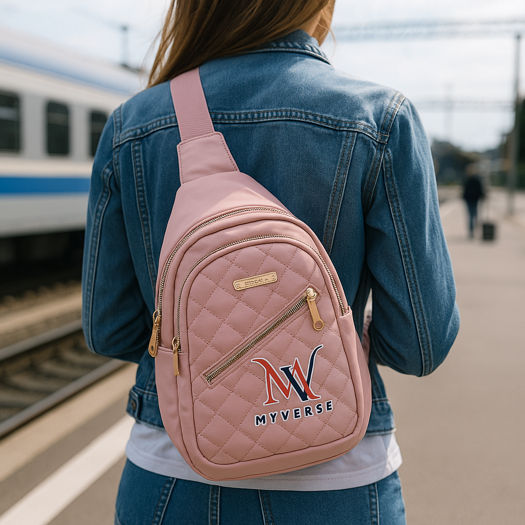 Quilted Water-Resistant Crossbody Bag