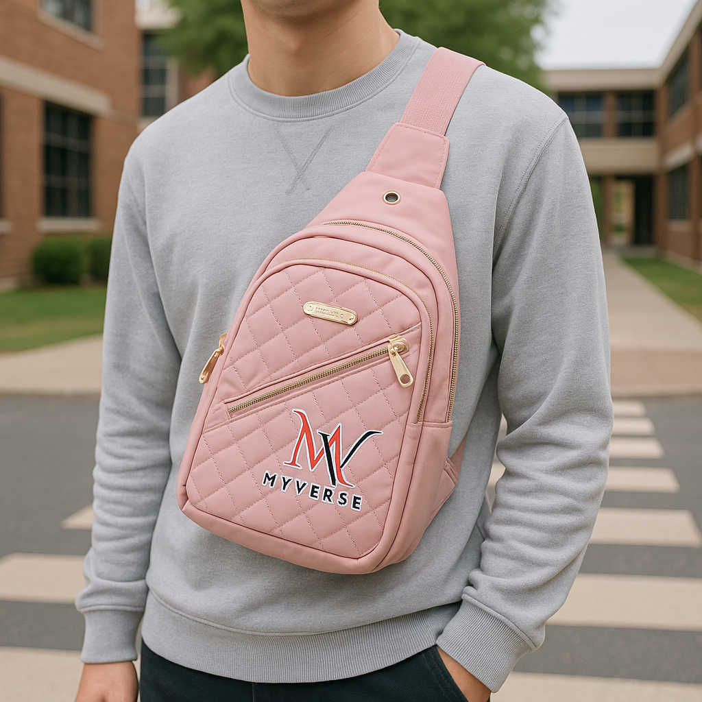Quilted Water-Resistant Crossbody Bag