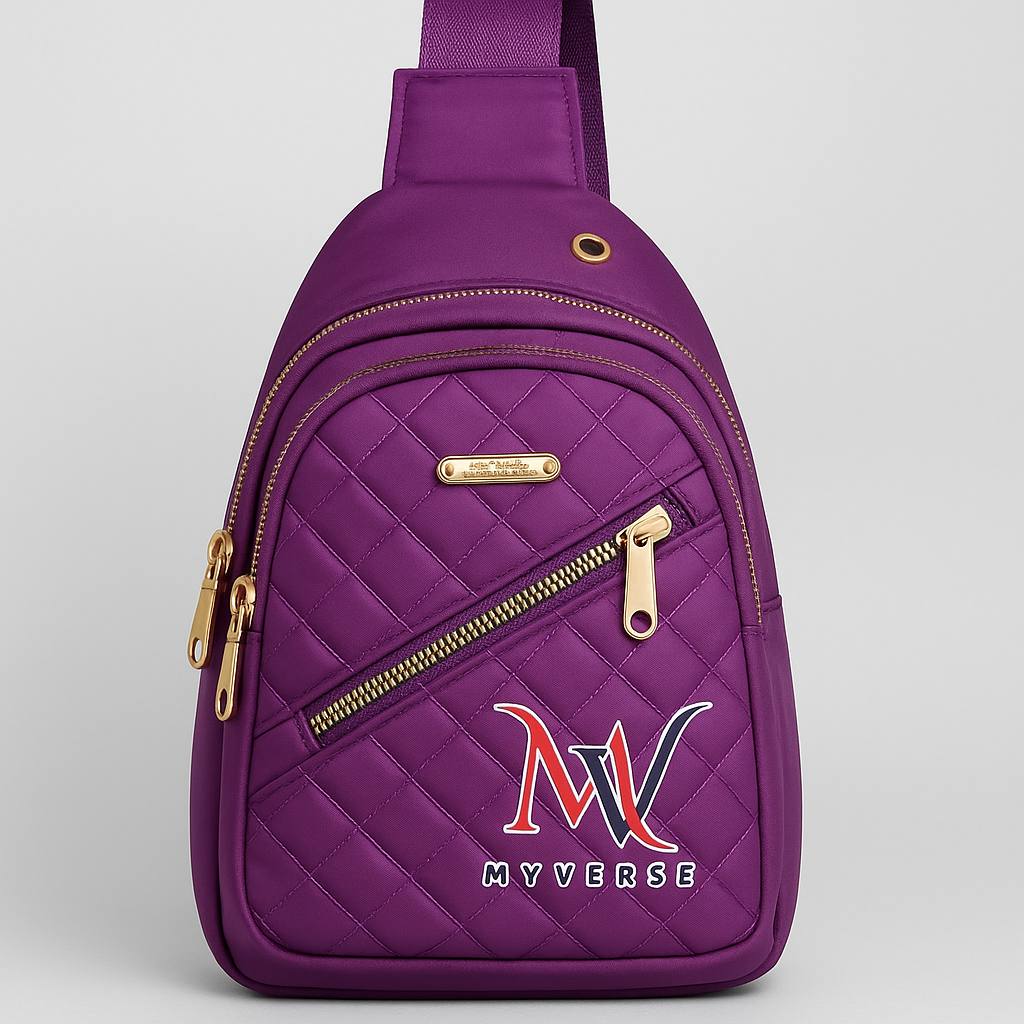 Quilted Water-Resistant Crossbody Bag