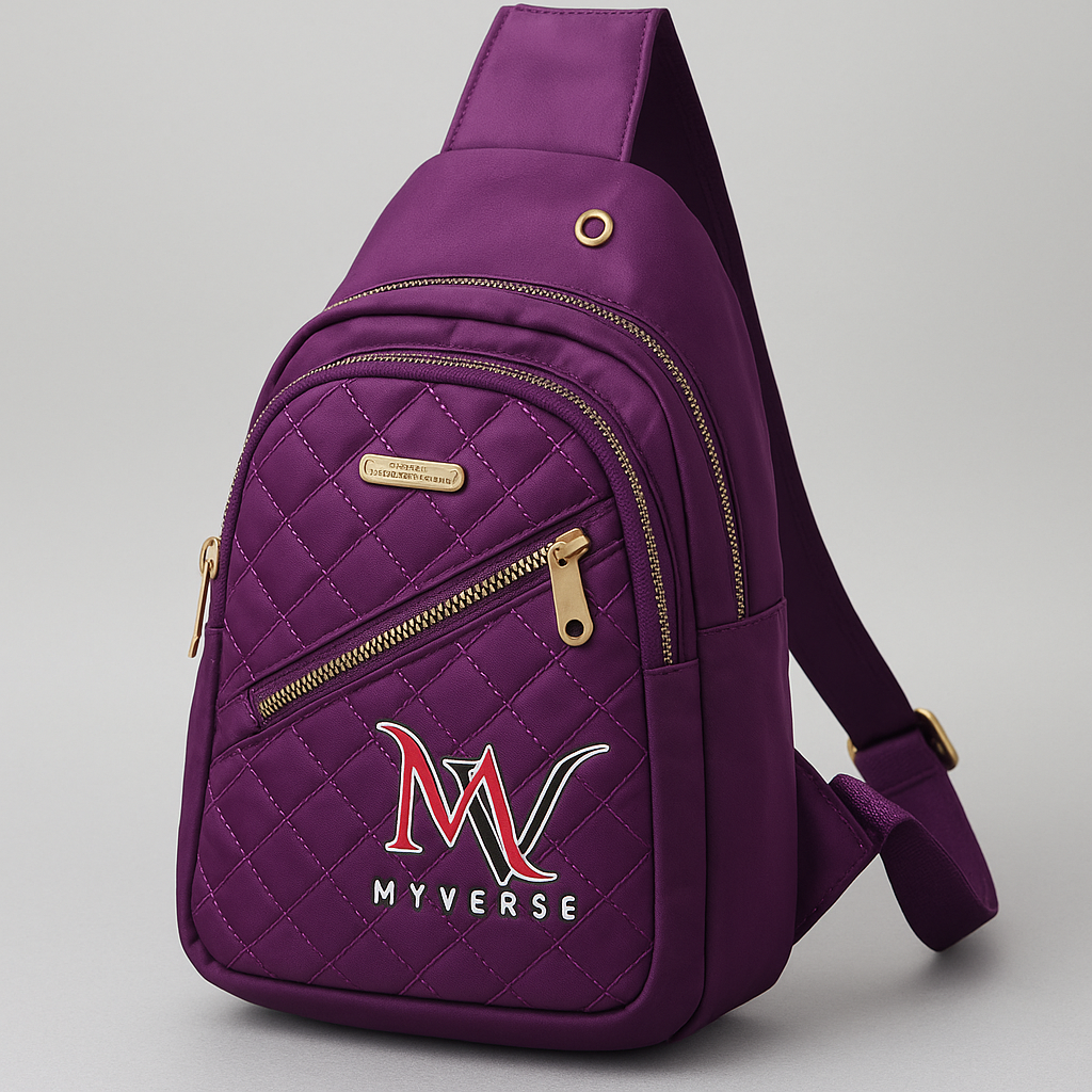 Quilted Water-Resistant Crossbody Bag
