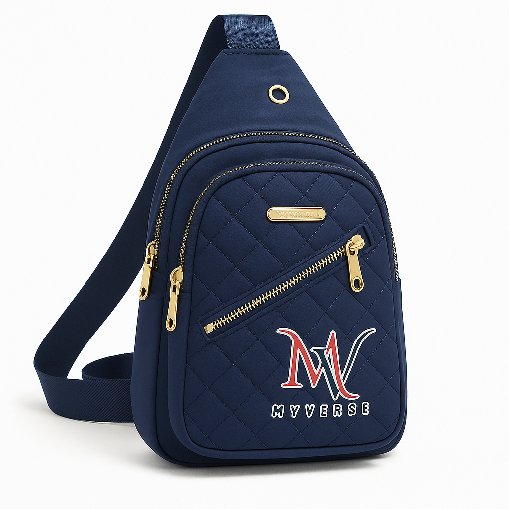 Quilted Water-Resistant Crossbody Bag