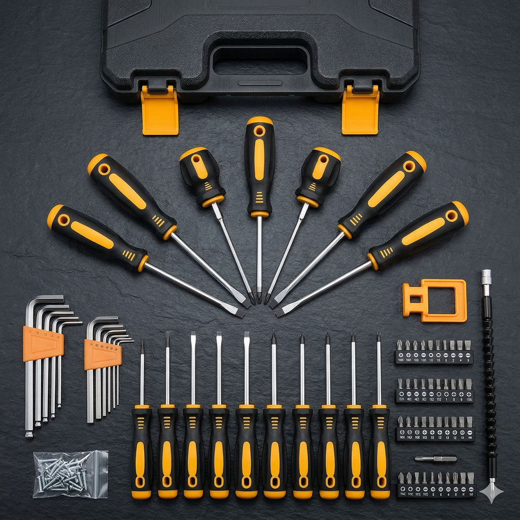 53-Piece Magnetic Screwdriver Set