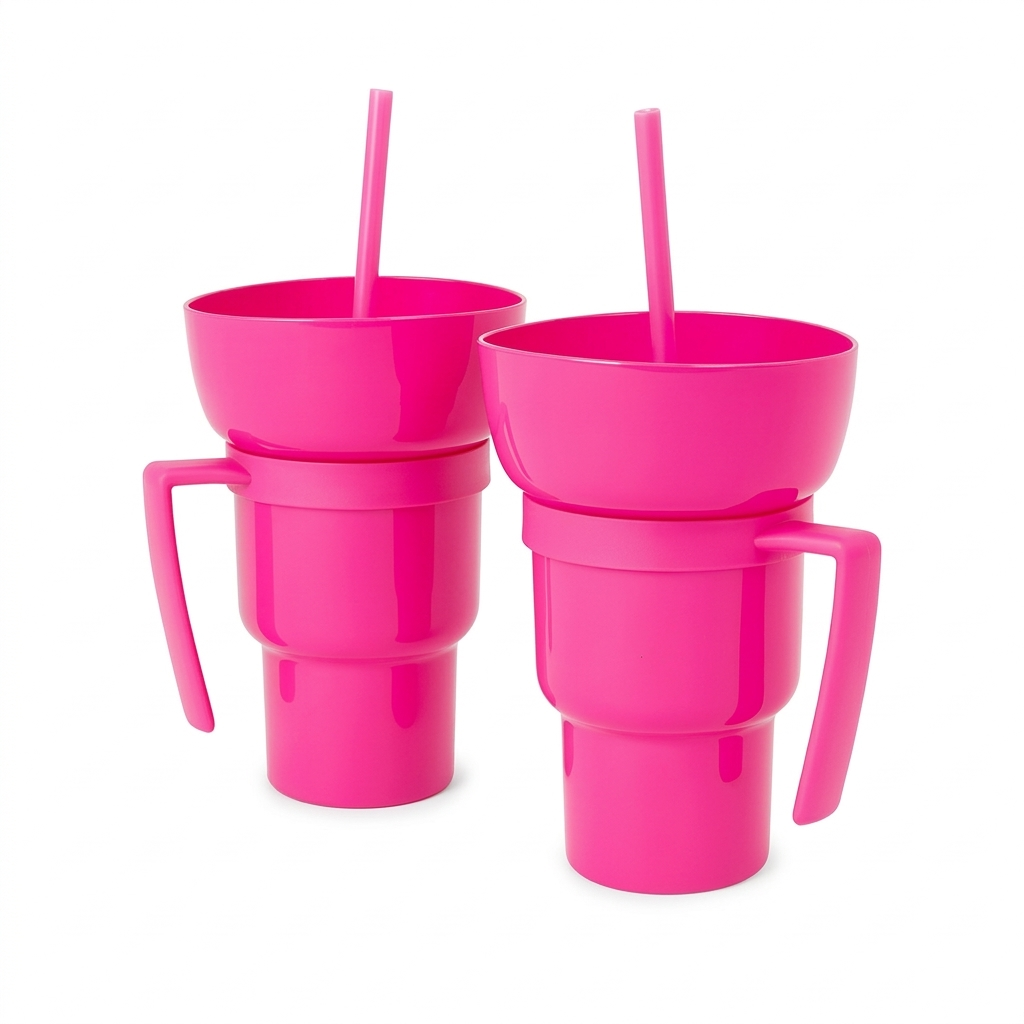 32oz Stadium Tumbler with Snack Cup — 2-Pack
