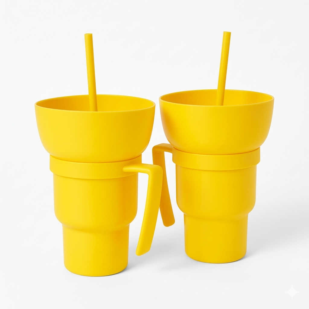32oz Stadium Tumbler with Snack Cup — 2-Pack