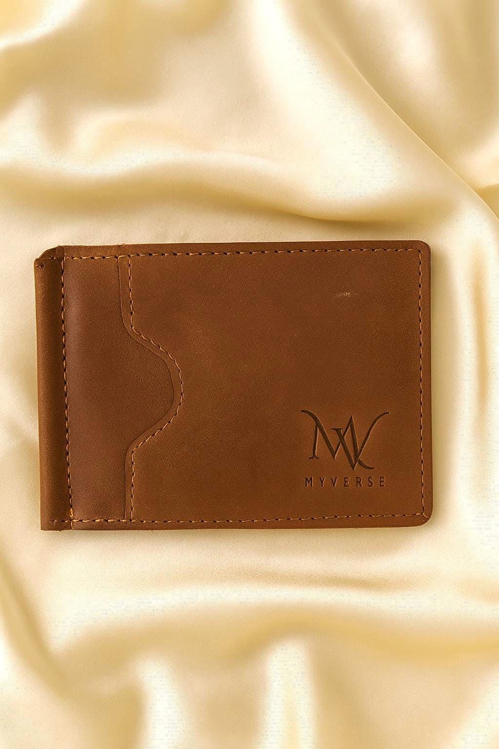 Handmade Full-Grain Leather Bifold Wallet: RFID Blocking, Engraved Gift
