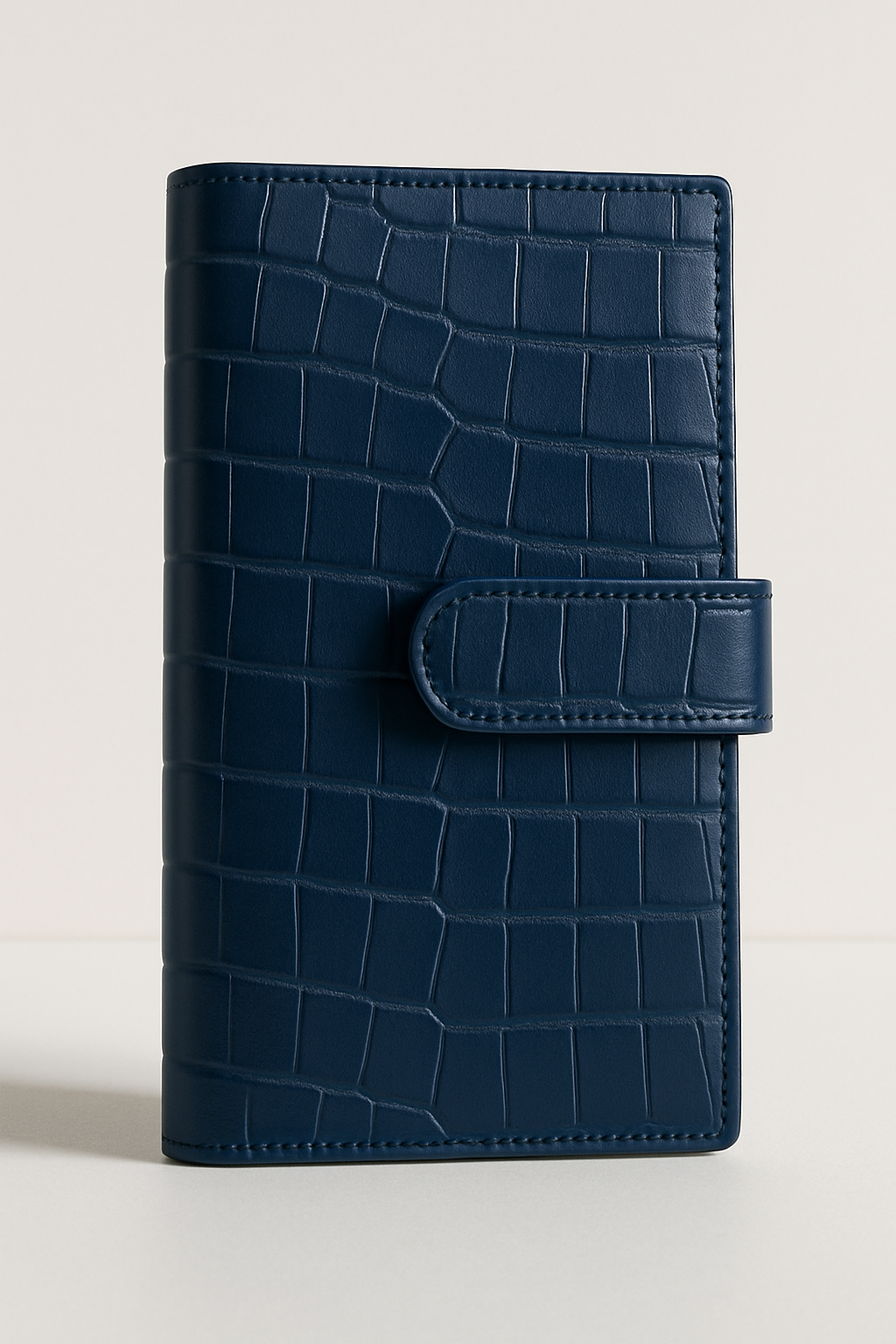 Women's Long Leather Wallet — Blue