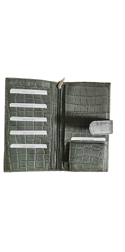 Women's Crocodile Texture Wallet — Green