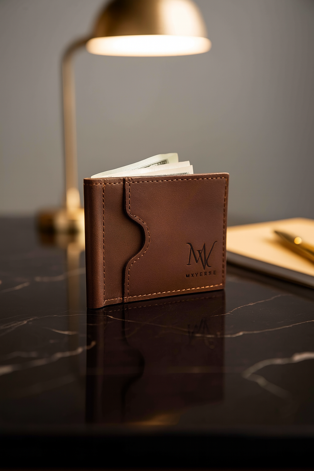 Men's Slim Wallet with Cash Pocket