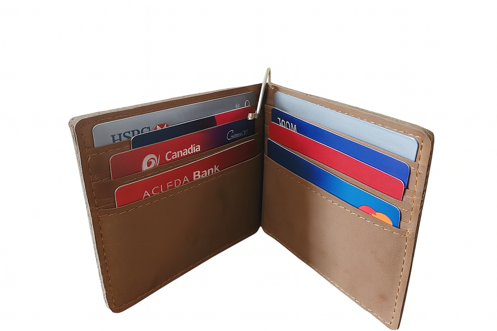 Men's Slim Wallet with Cash Pocket
