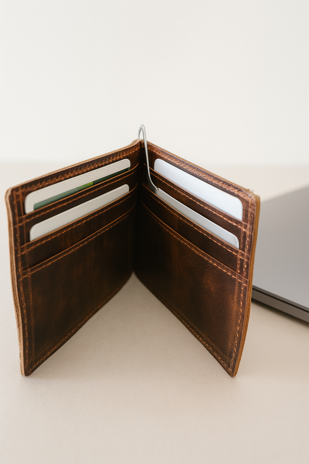 Men's Slim Wallet with Cash Pocket