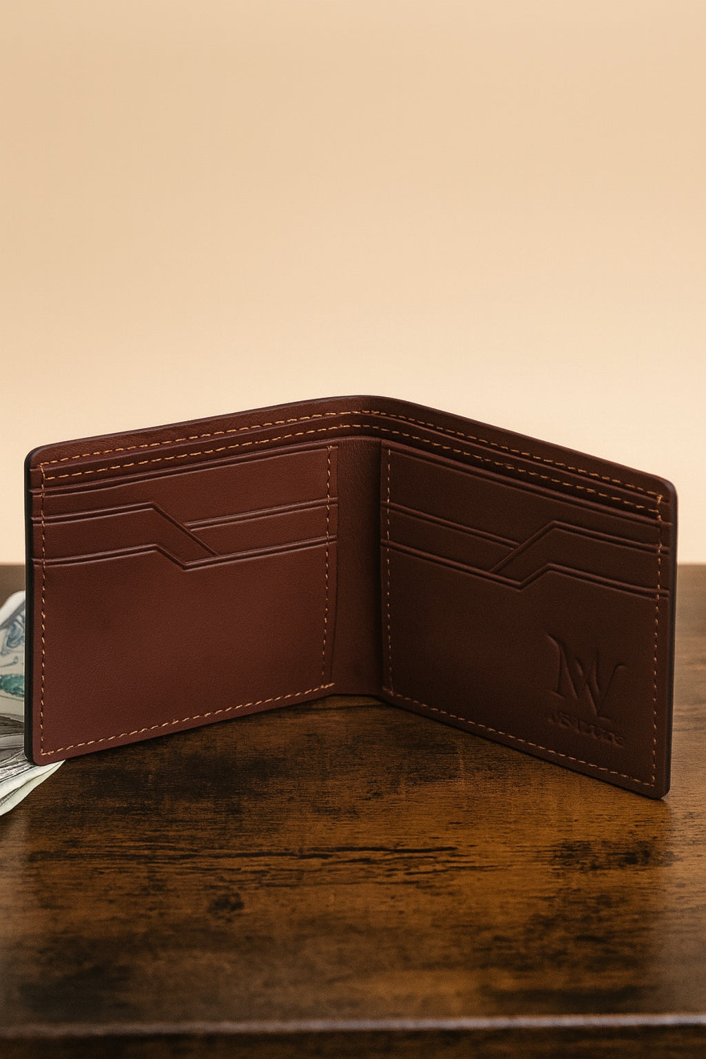 Men's Slim Wallet with Cash Pocket