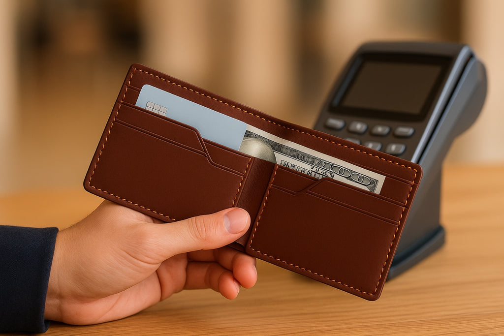 Men's Slim Wallet with Cash Pocket