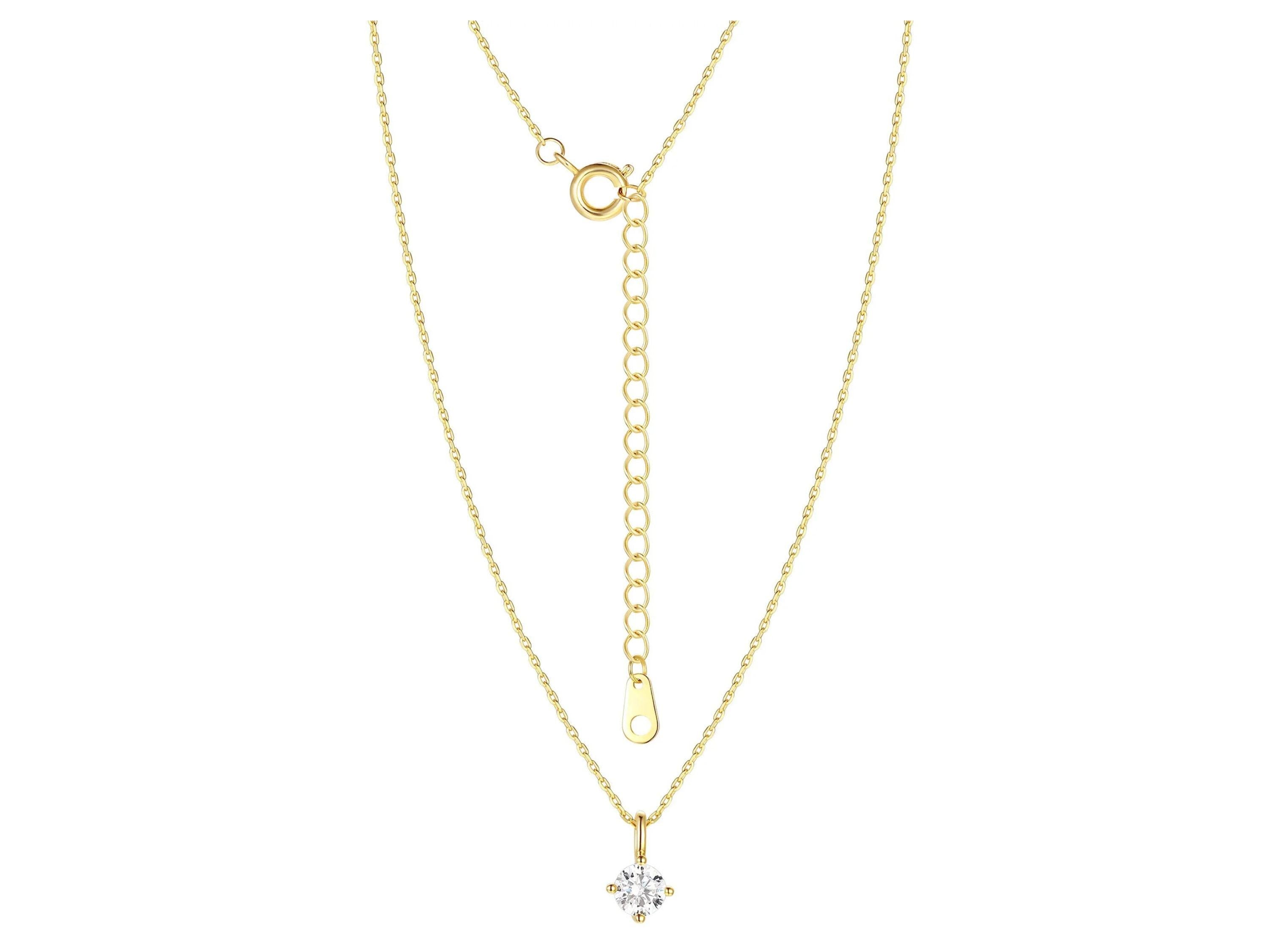 Mother of Pearl & Cubic Zirconia Butterfly Necklaces in 14KT Gold Flash Plated.