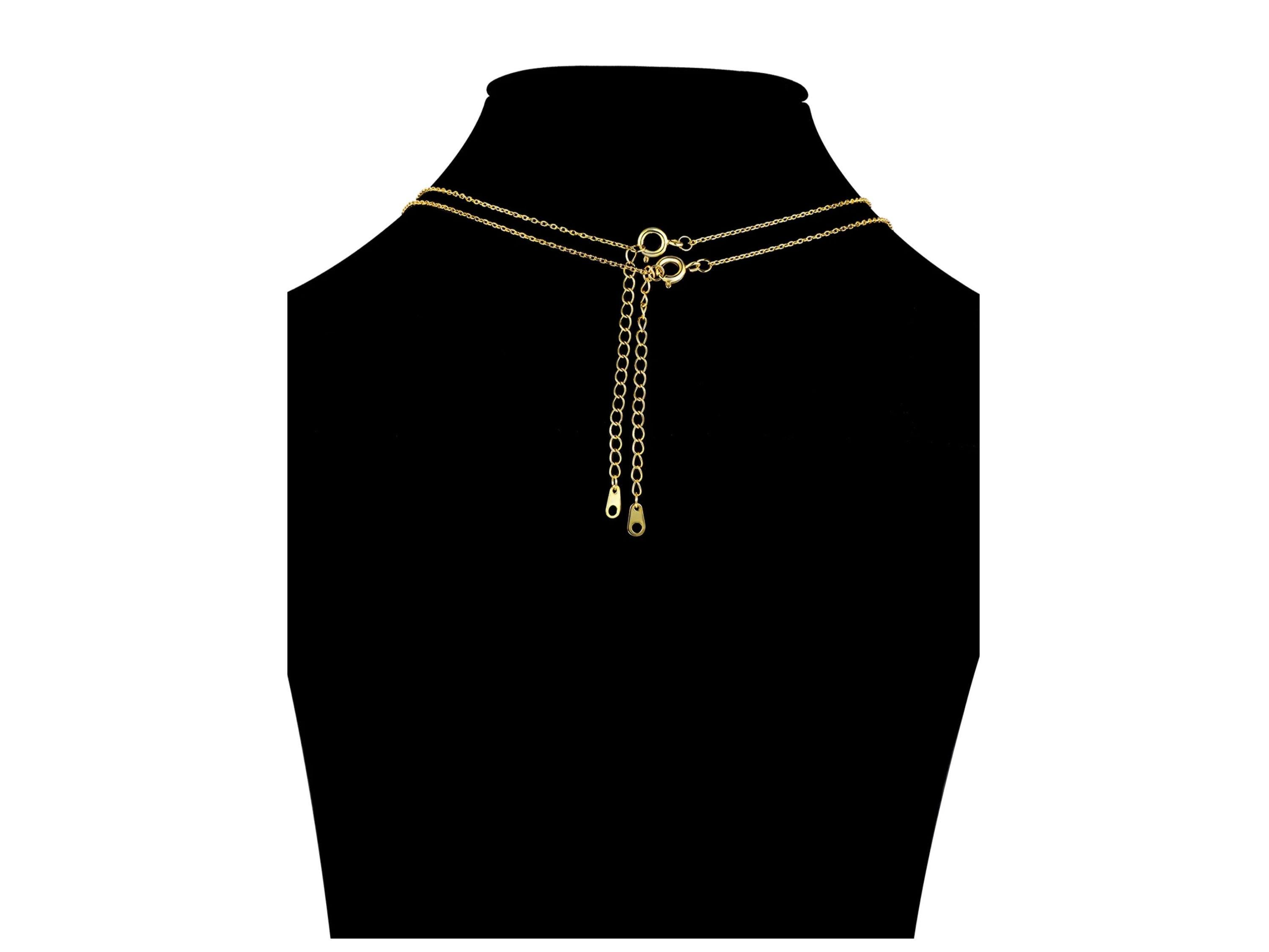 Mother of Pearl & Cubic Zirconia Butterfly Necklaces in 14KT Gold Flash Plated.