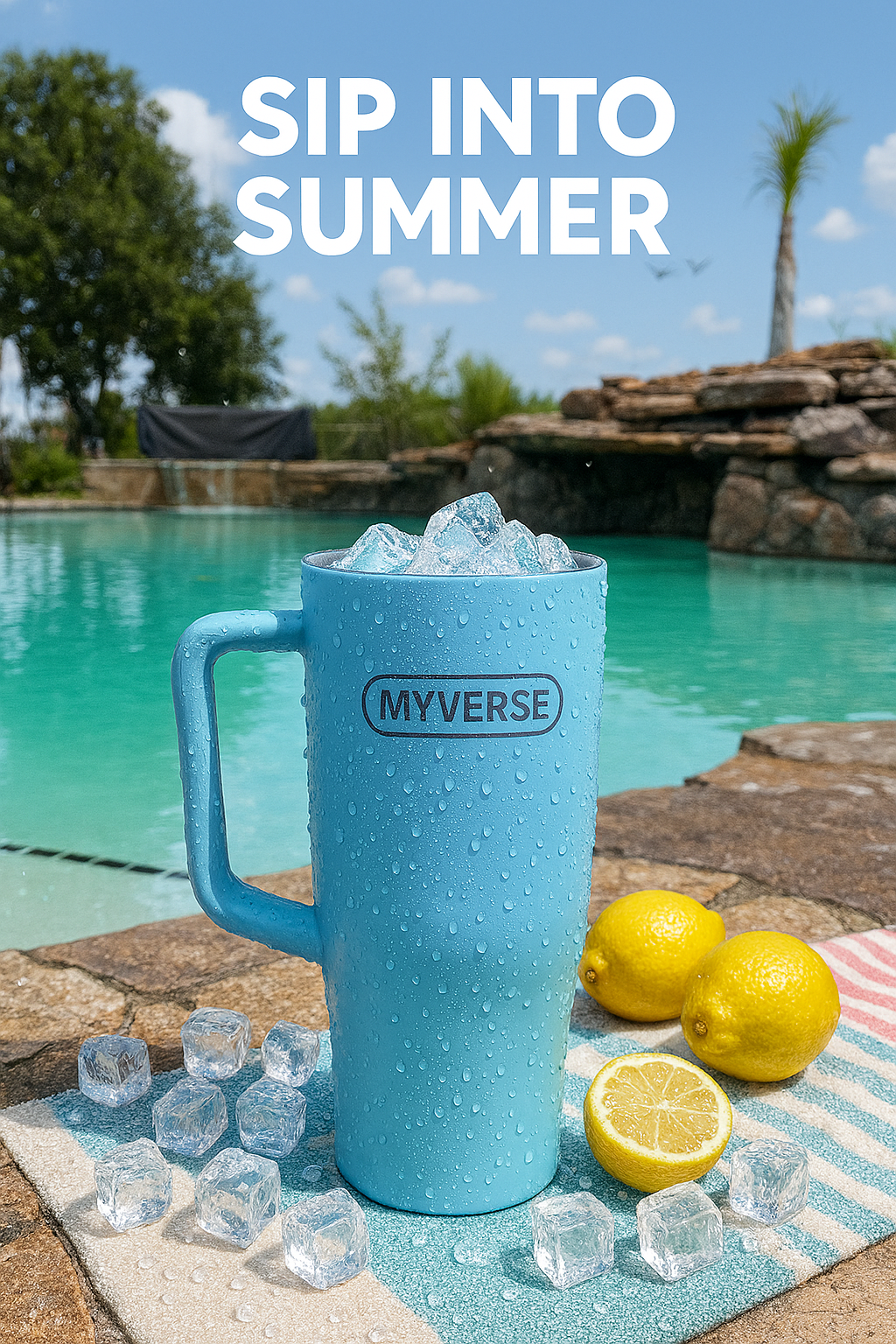 40oz Insulated Tumbler — Blue