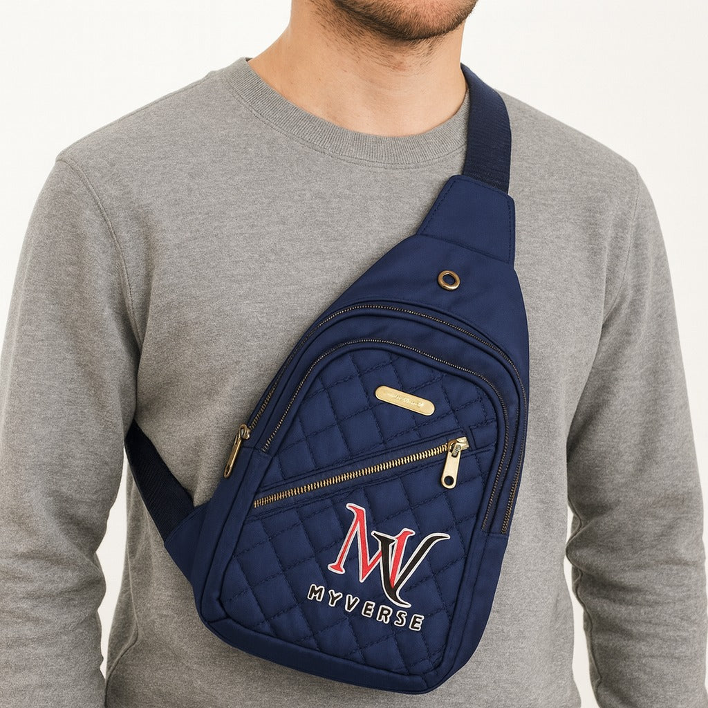 Quilted Water-Resistant Crossbody Bag