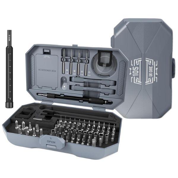 Compact Screwdriver Set, 105 in 1 Precison Mini Screwdriver Kit with Opening Pry Tool for Laptop, Computer, MacBook, Phone, Watch, Eyeglasses, Xbox, Modding, DIY