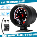 Universal Car Tachometer Gauge with LED Shift Light 0-8000 RPM